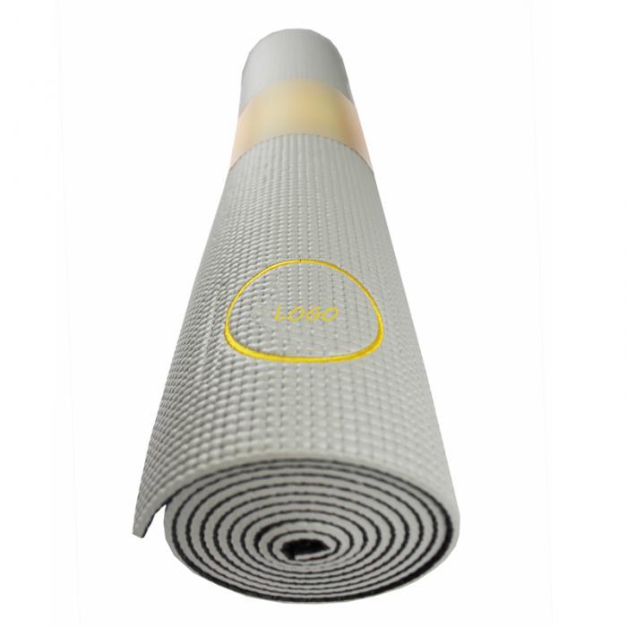 2-TONE PVC YOGA MAT.GREY
