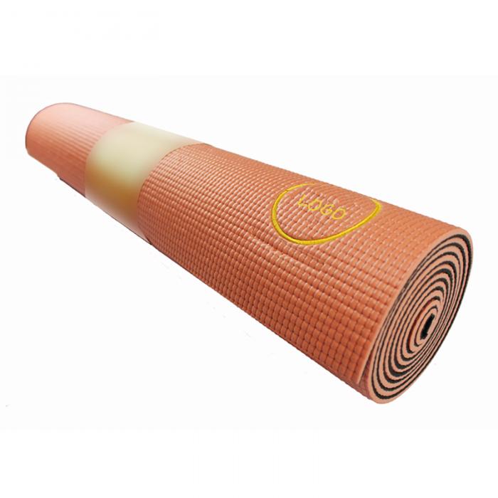 2-TONE PVC YOGA MAT.ORANGE
