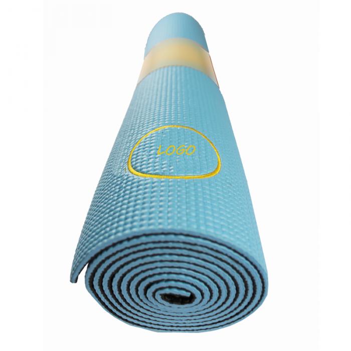 2-TONE PVC YOGA MAT.BLUE