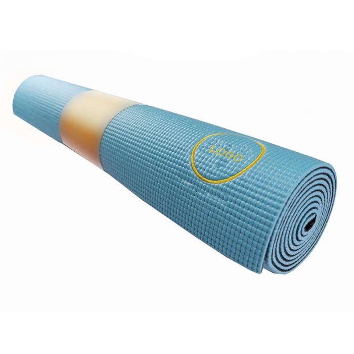 2-TONE PVC YOGA MAT.BLUE