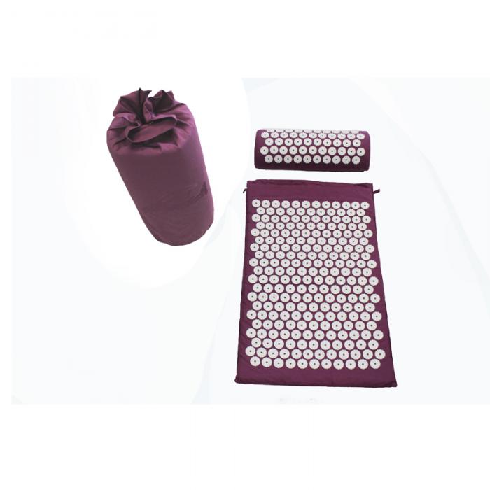 ACUPUNCTURE MAT & PILLOW SET.PURPLE