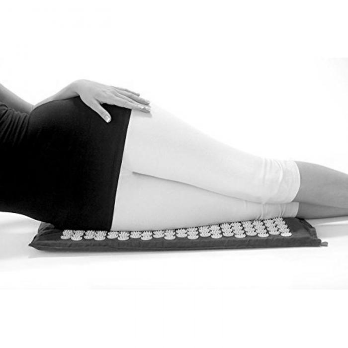 ACUPUNCTURE MAT & PILLOW SET.BLACK
