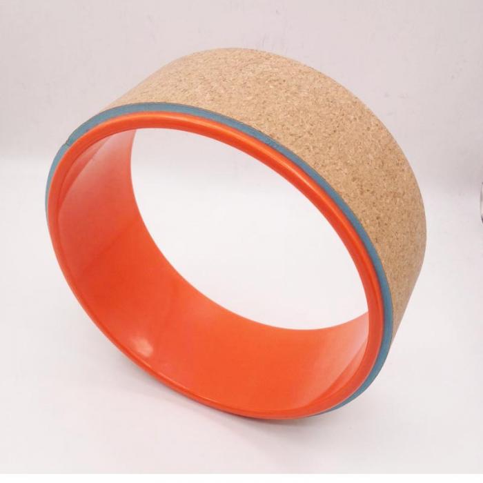 Cork yoga wheel