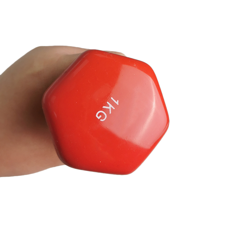 Rubber Coated hexagonal dumbbells