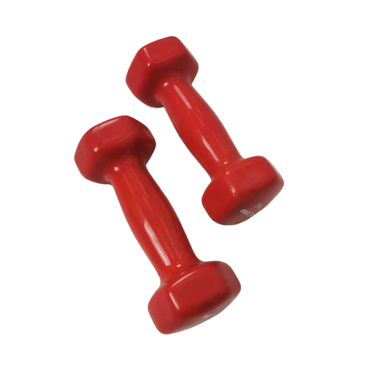 Rubber Coated hexagonal dumbbells