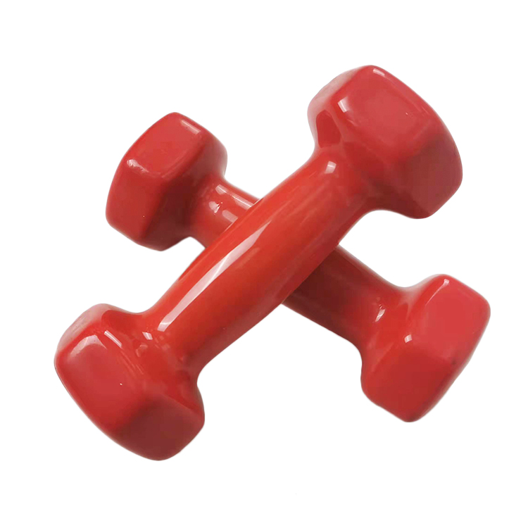 Rubber Coated hexagonal dumbbells
